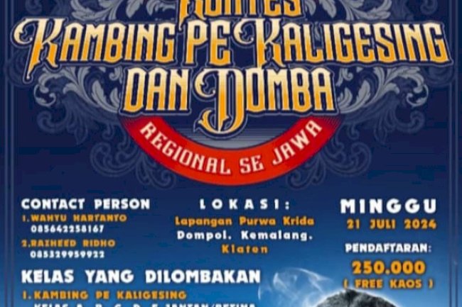 Hadiri kontes Kambing PE