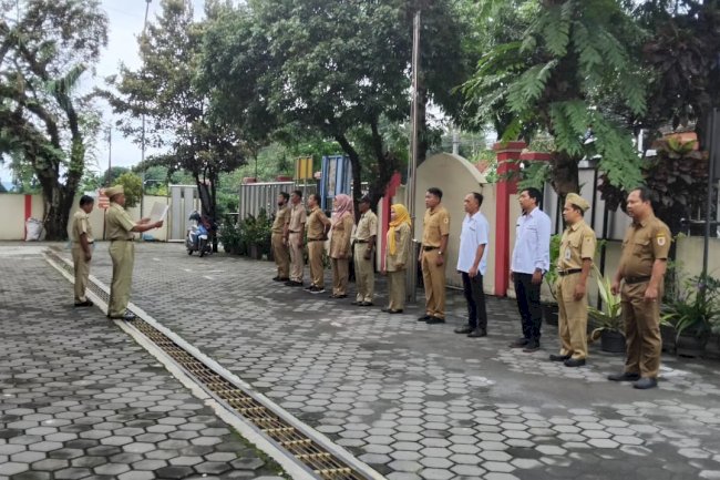 Apel Pagi bersama Pejabat Struktural dan Karyawan/ti Kecamatan Kemalang