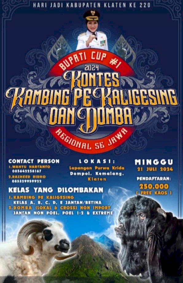 Hadiri kontes Kambing PE