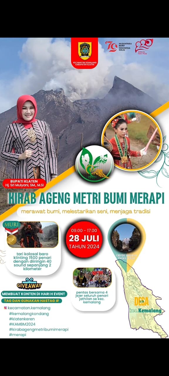 Hadiri dan saksikan Kirab Ageng Metri Bumi Merapi