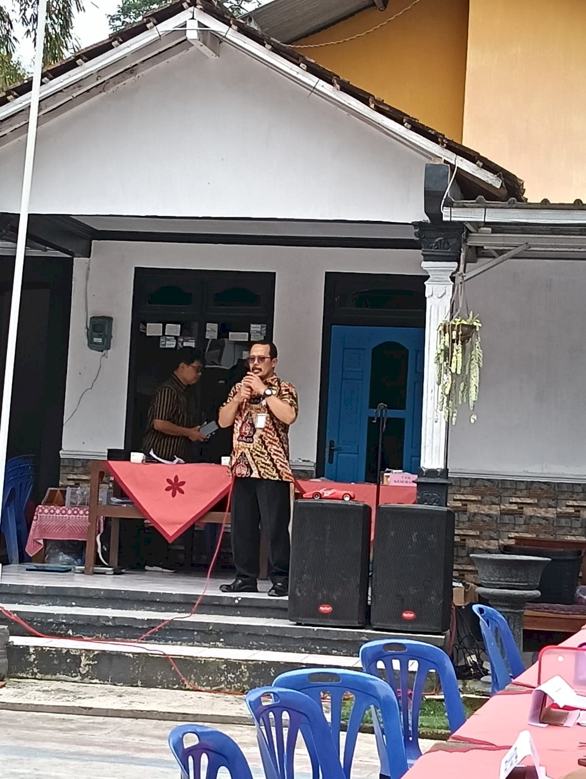 Camat beserta jajaran meninjau simulasi posyandu ILP di Desa Keputran Kecamatan Kemalang